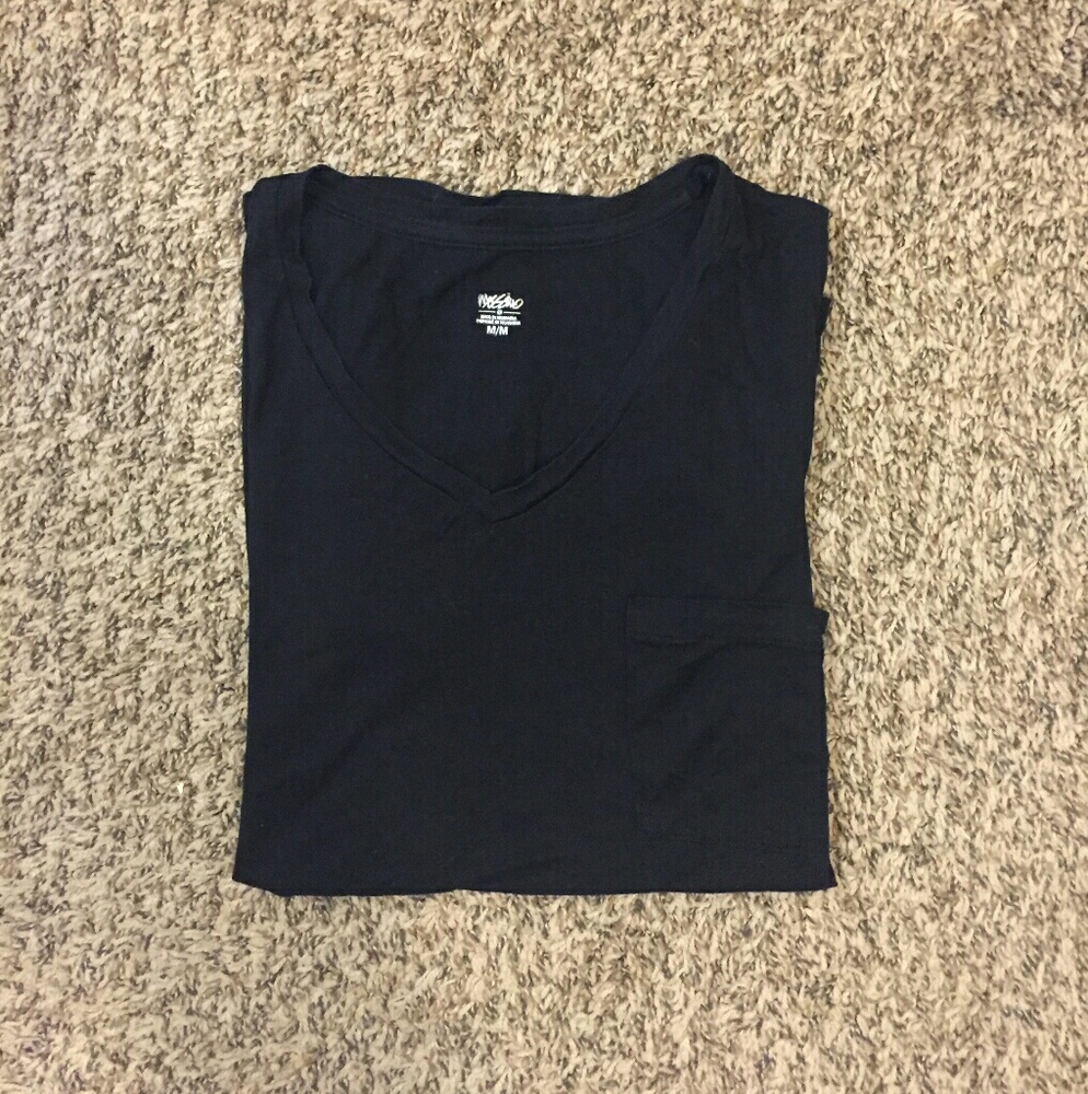 Mossimo~ 100% Modal V-neck Pocket T-shirt